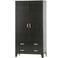 WOOOD WOOOD Dian Garderobekast - Grenen - Zwart - 180x94x40