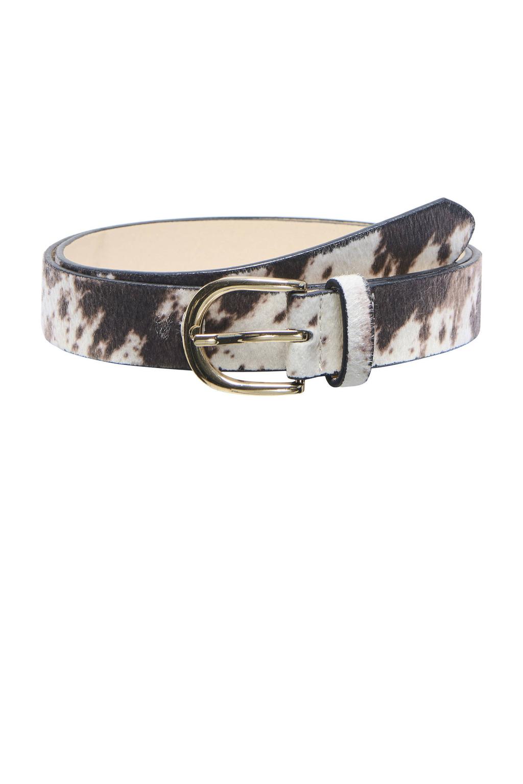 ONLY CARMAKOMA riem CARRASMI met koeienprint bruin