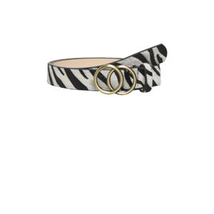 riem CARRASMI met zebraprint zwart/wit