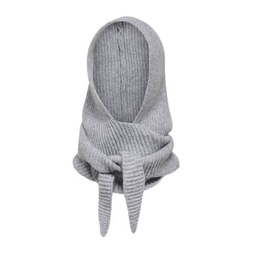 ONLY balaclava ONLPATRIZIA grijs afbeelding