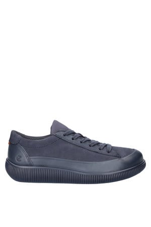 Soft Zero leren sneakers blauw