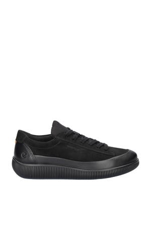Soft Zero leren sneakers zwart