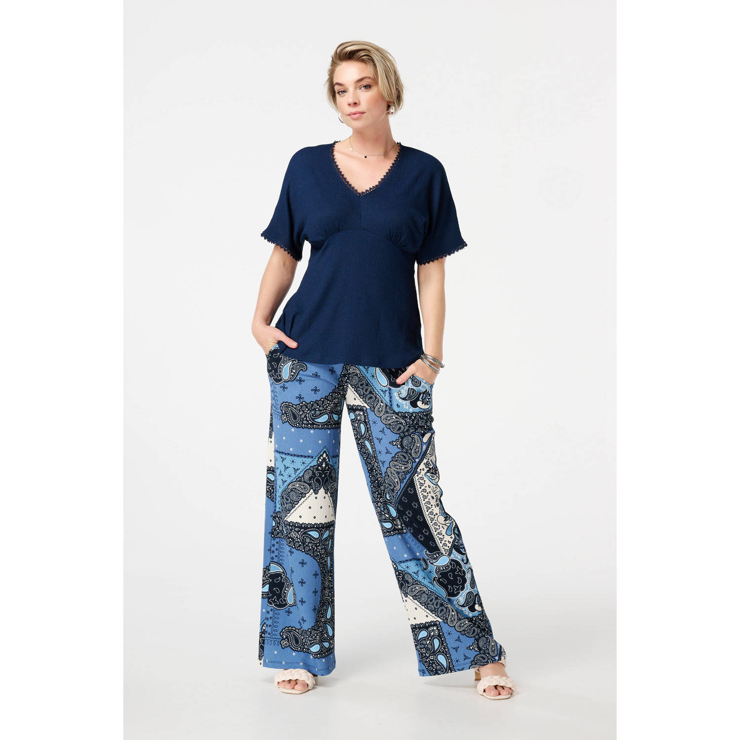 MS Mode top donkerblauw