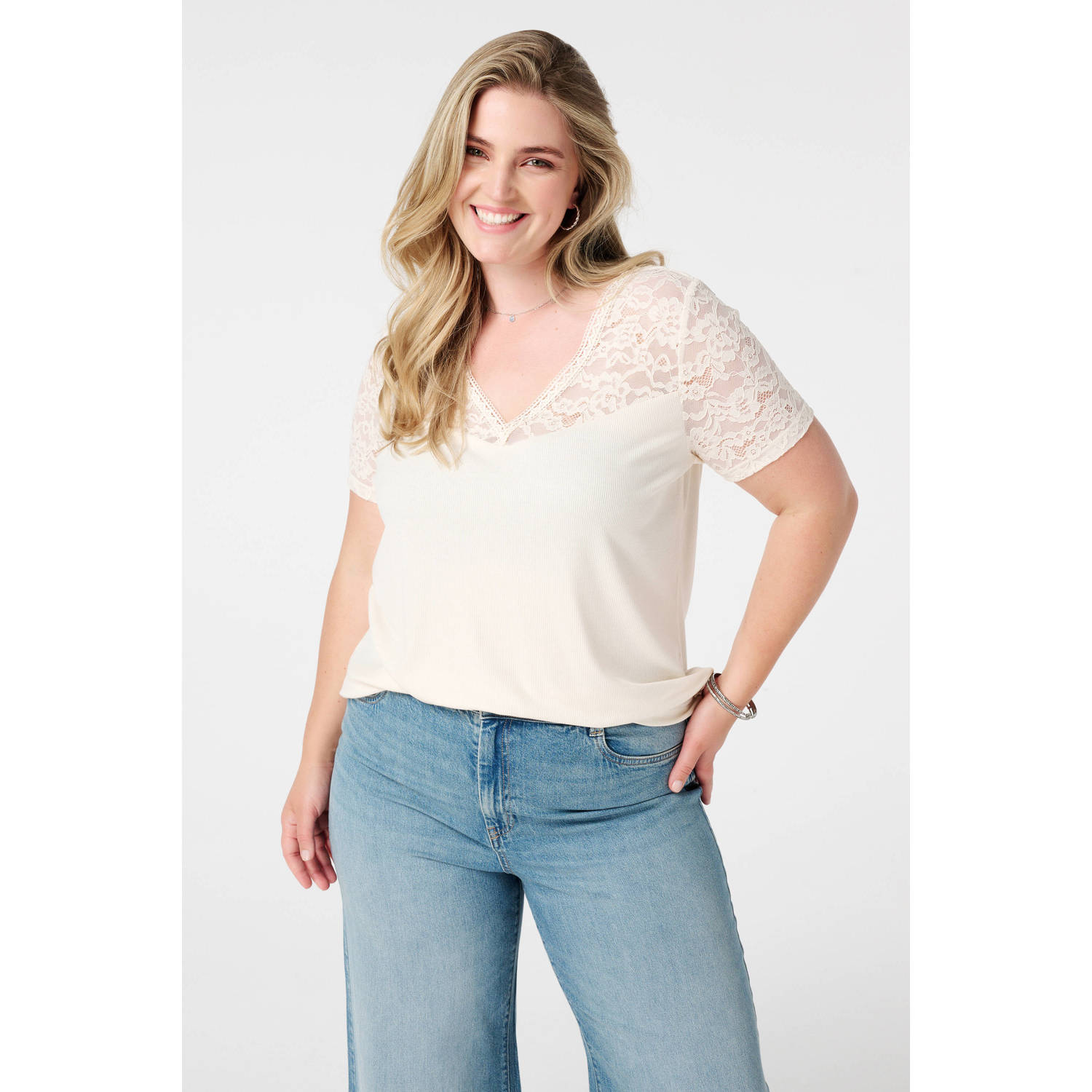 MS Mode T-shirt crème