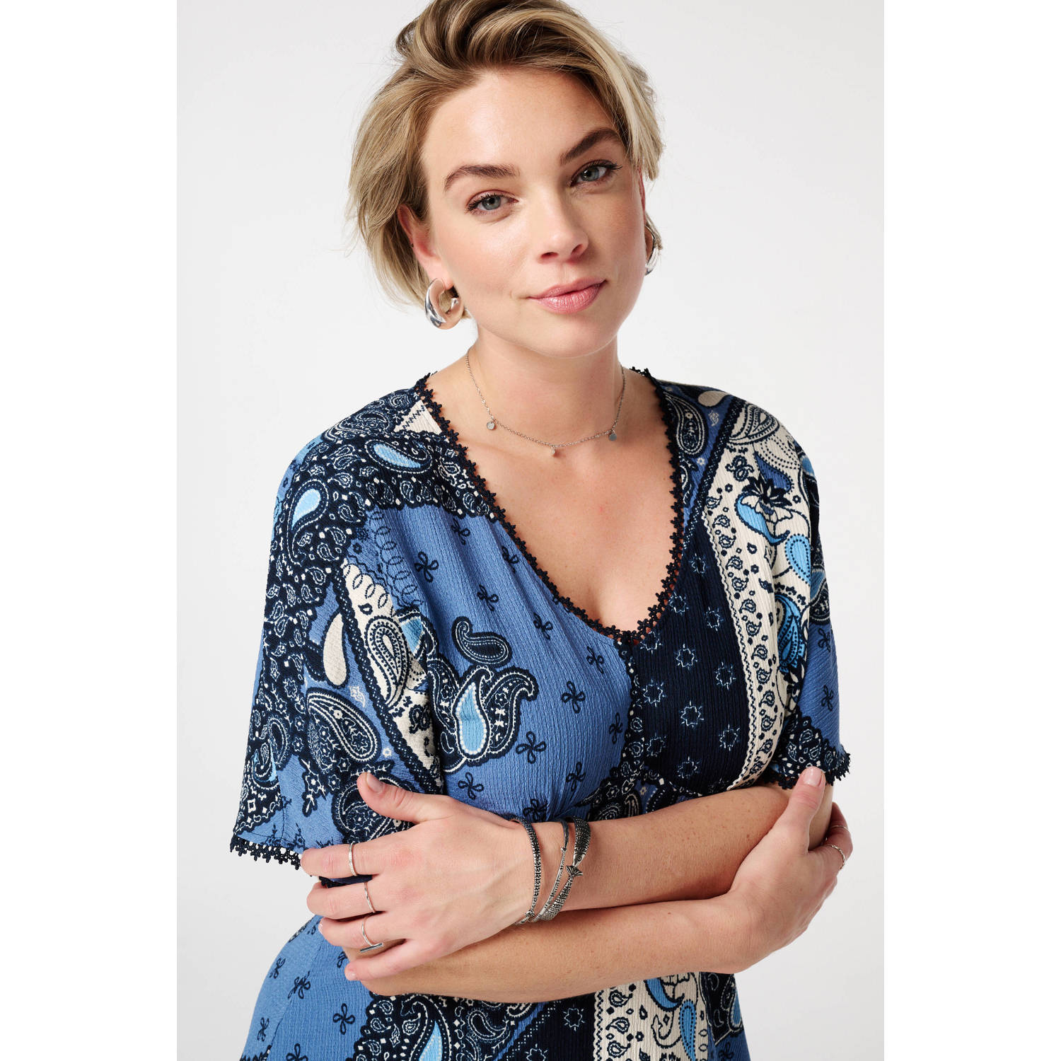 MS Mode top blauw