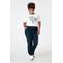 MS Mode straight leg jeans dark blue denim