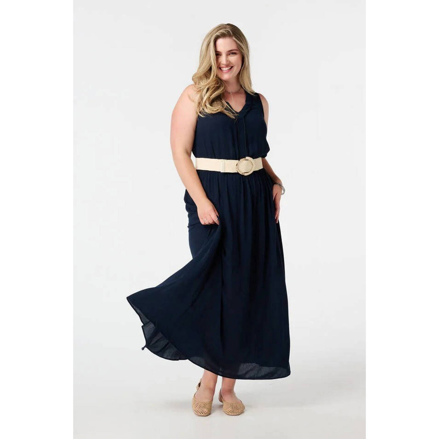 MS Mode maxi jurk donkerblauw
