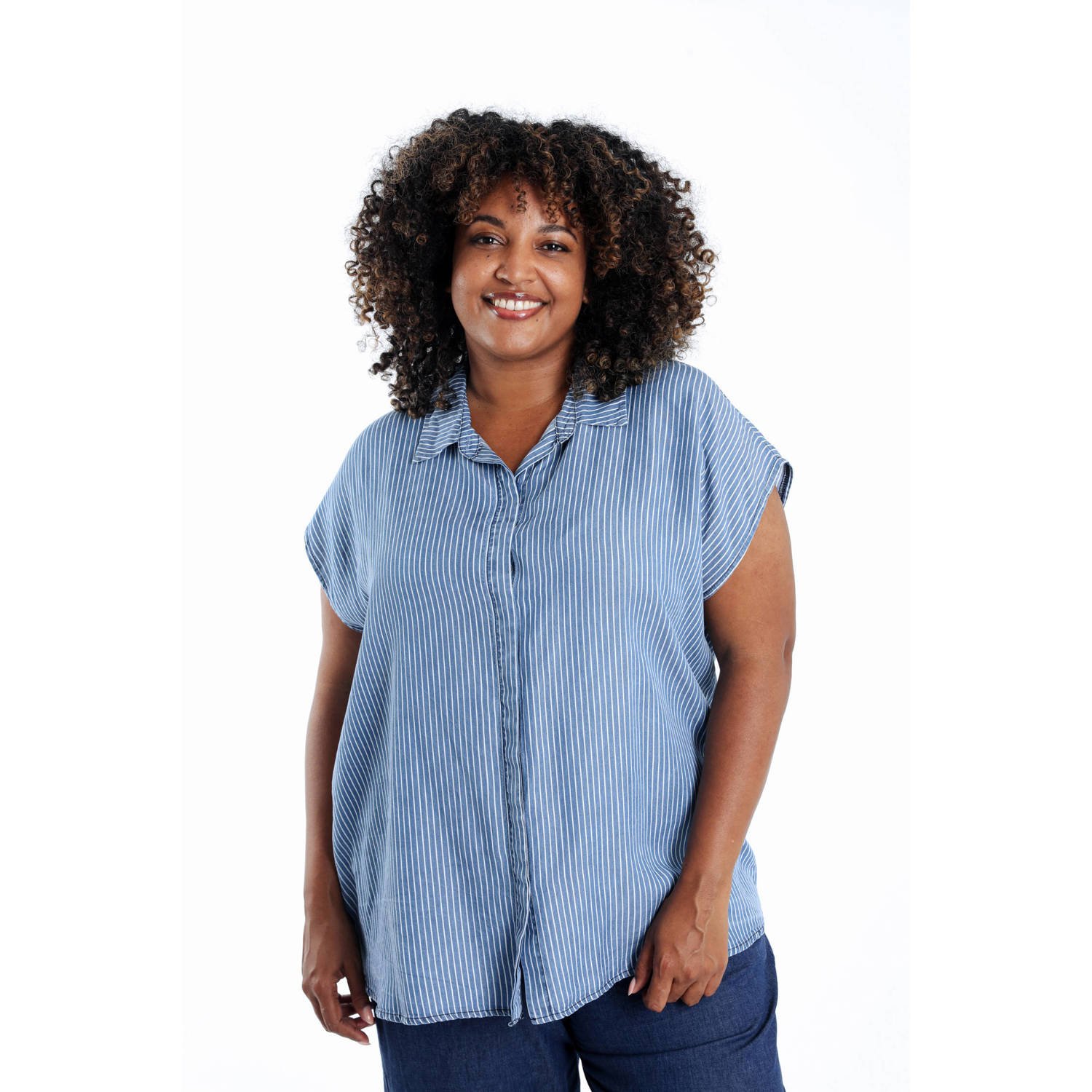 Paprika blouse medium blue denim