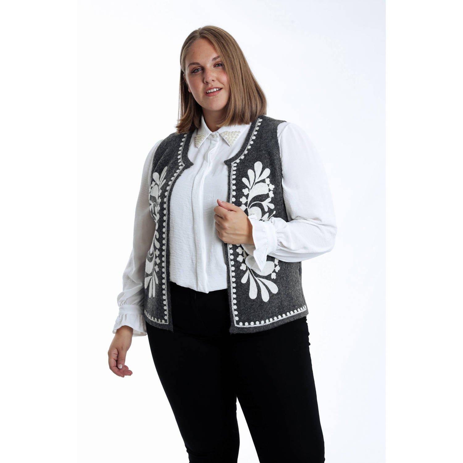 Paprika gilet grijs