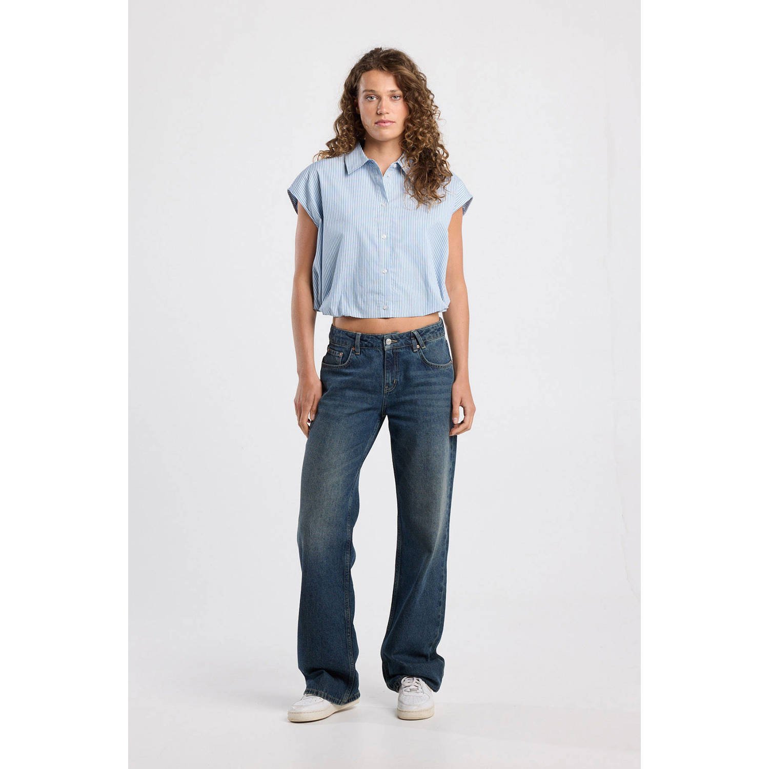 America Today blouse lichtblauw