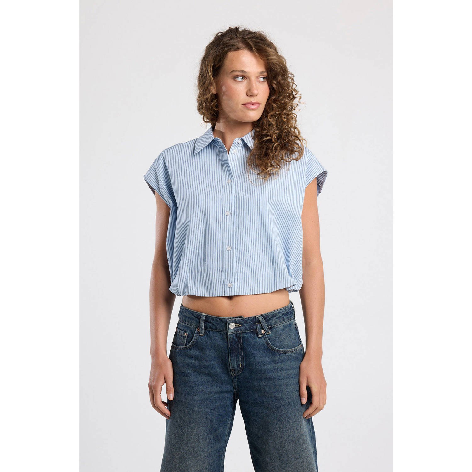 America Today blouse lichtblauw