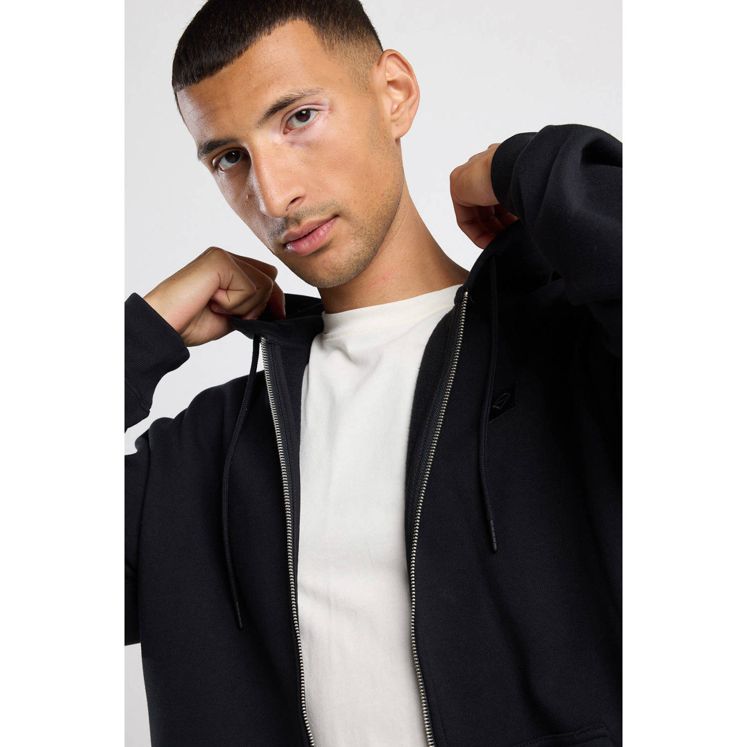 America Today sweatvest zwart