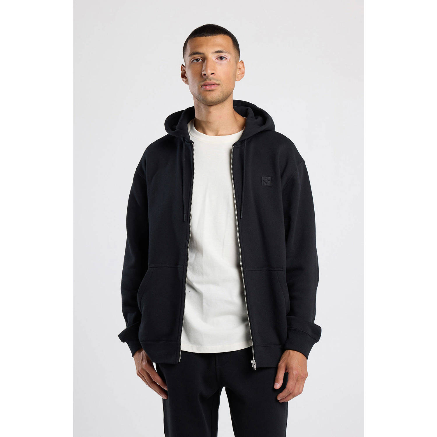 America Today sweatvest zwart