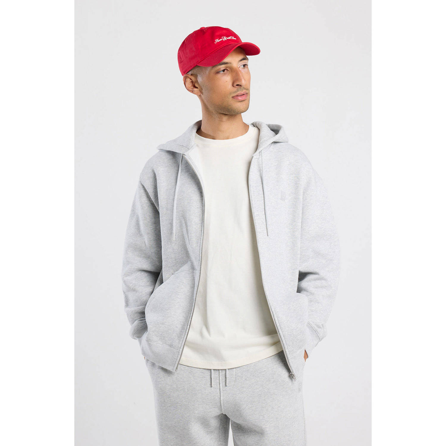 America Today sweatvest grijs