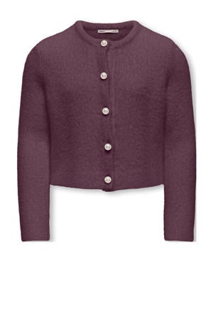 gebreid vest paars
