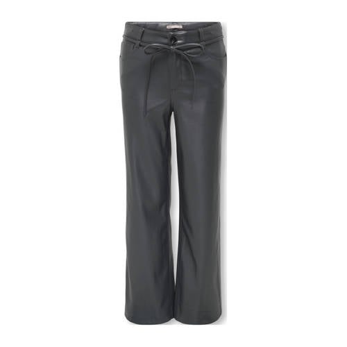 KIDS ONLY GIRL imitatieleren straight casual broek zwart afbeelding