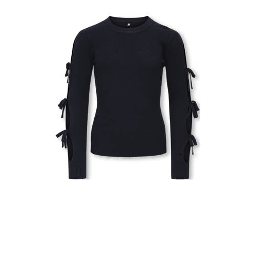 KIDS ONLY GIRL trui donkerblauw rib gebreid afbeelding