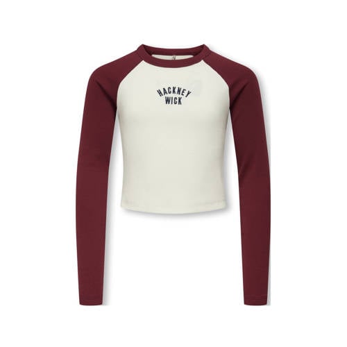 KIDS ONLY GIRL longsleeve donkerrood afbeelding