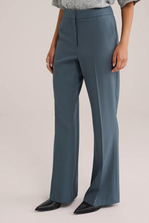 wide leg regular waist pantalon