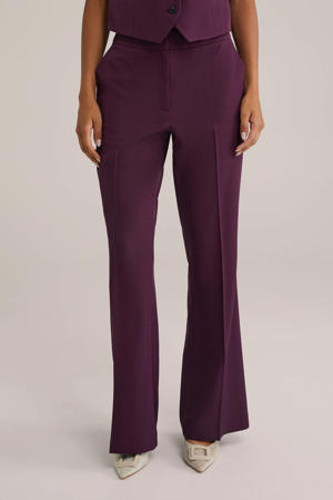 wide leg regular waist pantalon