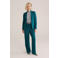 WE Fashion jersey getailleerde blazer petrol