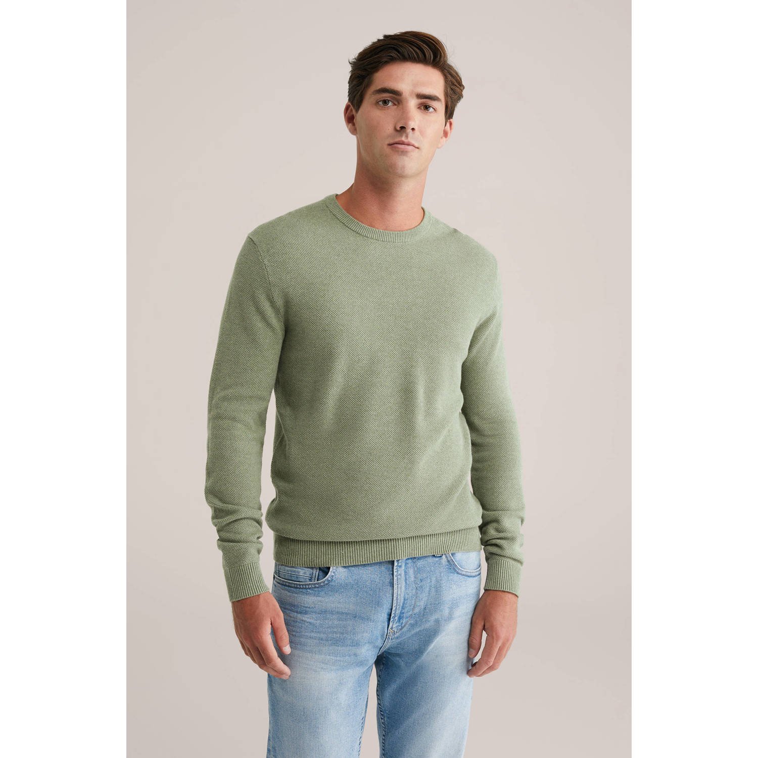 WE Fashion gebreide trui groen