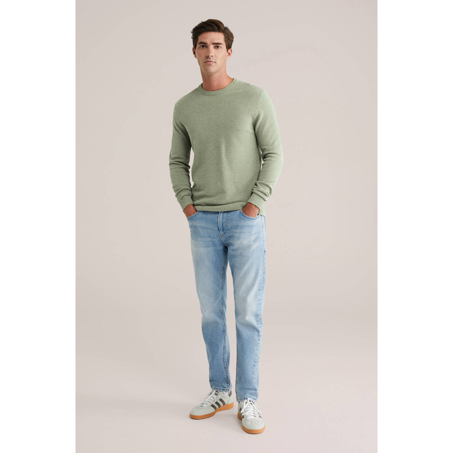 WE Fashion gebreide trui groen
