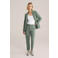 WE Fashion tapered regular waist pantalon groen