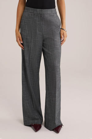 regular waist broek grijs