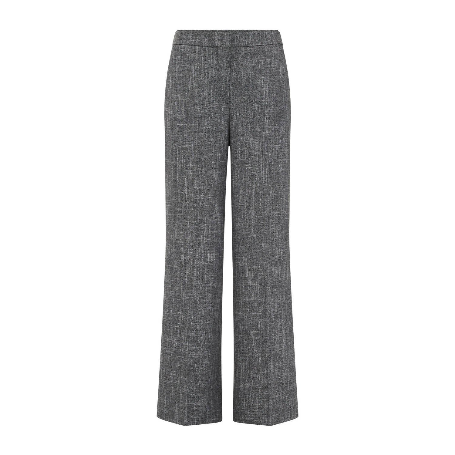 WE Fashion regular waist broek grijs