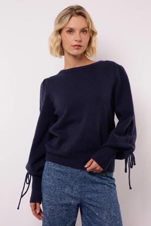 gebreide trui donkerblauw