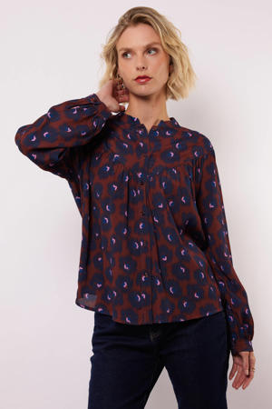 blouse bruin