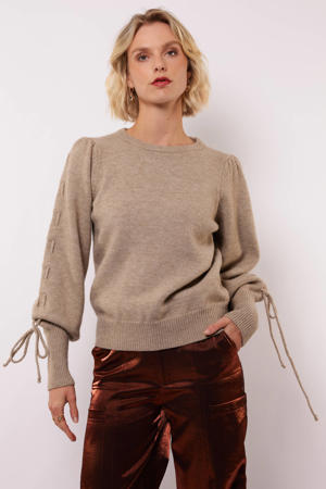 gebreide trui beige