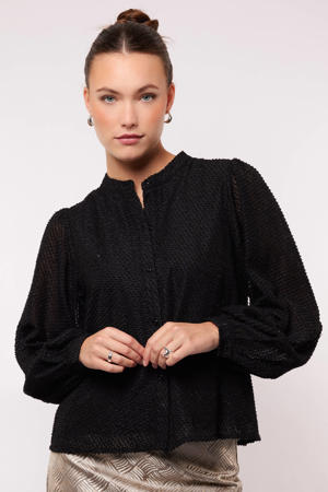 blouse zwart met lurex