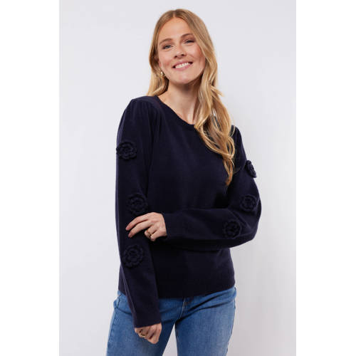 C&S The Label gebreide trui donkerblauw afbeelding