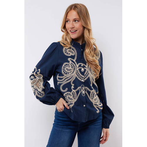 CS the Label blouse blauw afbeelding
