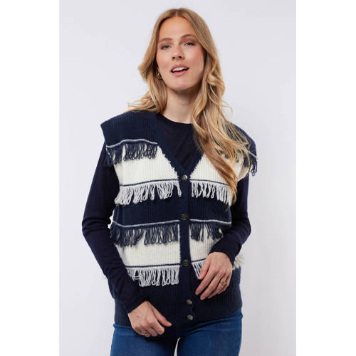 C&S The Label gebreid vest blauw afbeelding