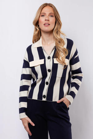 gebreid vest blauw