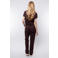 CS the Label flared regular waist flared broek bruin