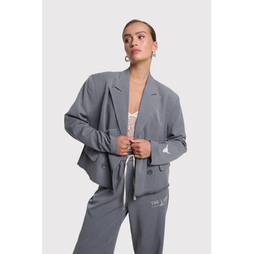 Alix the Label cropped blazer grijs afbeelding