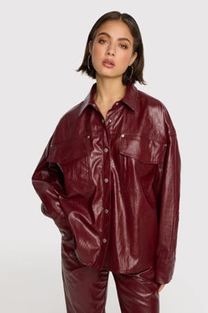 blouse donkerrood
