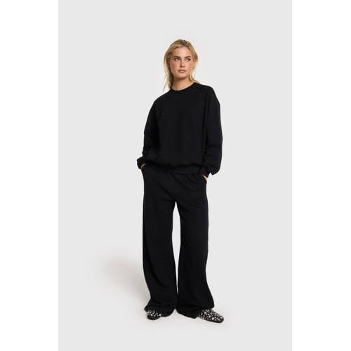 Alix the Label wide leg regular waist broek zwart afbeelding