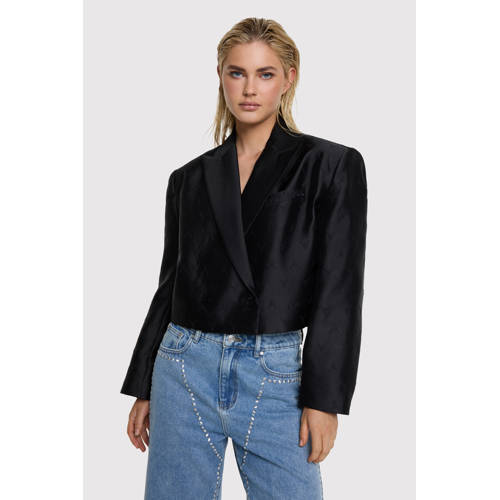 Alix the Label cropped blazer zwart afbeelding