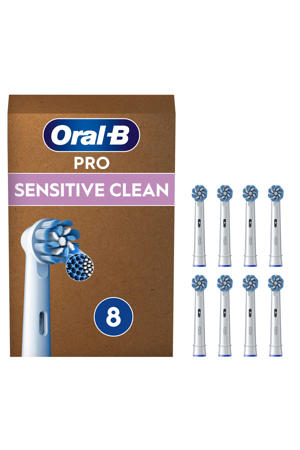  Sensitive Clean opzetborstels - wit - 8 stuks