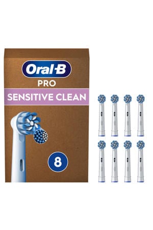 Sensitive Clean opzetborstels - wit - 8 stuks