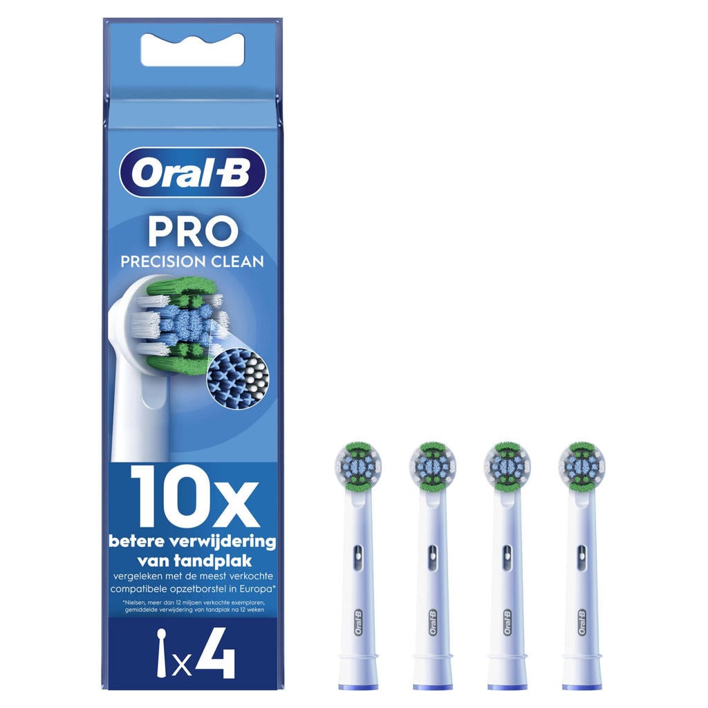 Oral-B Pro Precision Clean opzetborstels - wit - 4 stuks