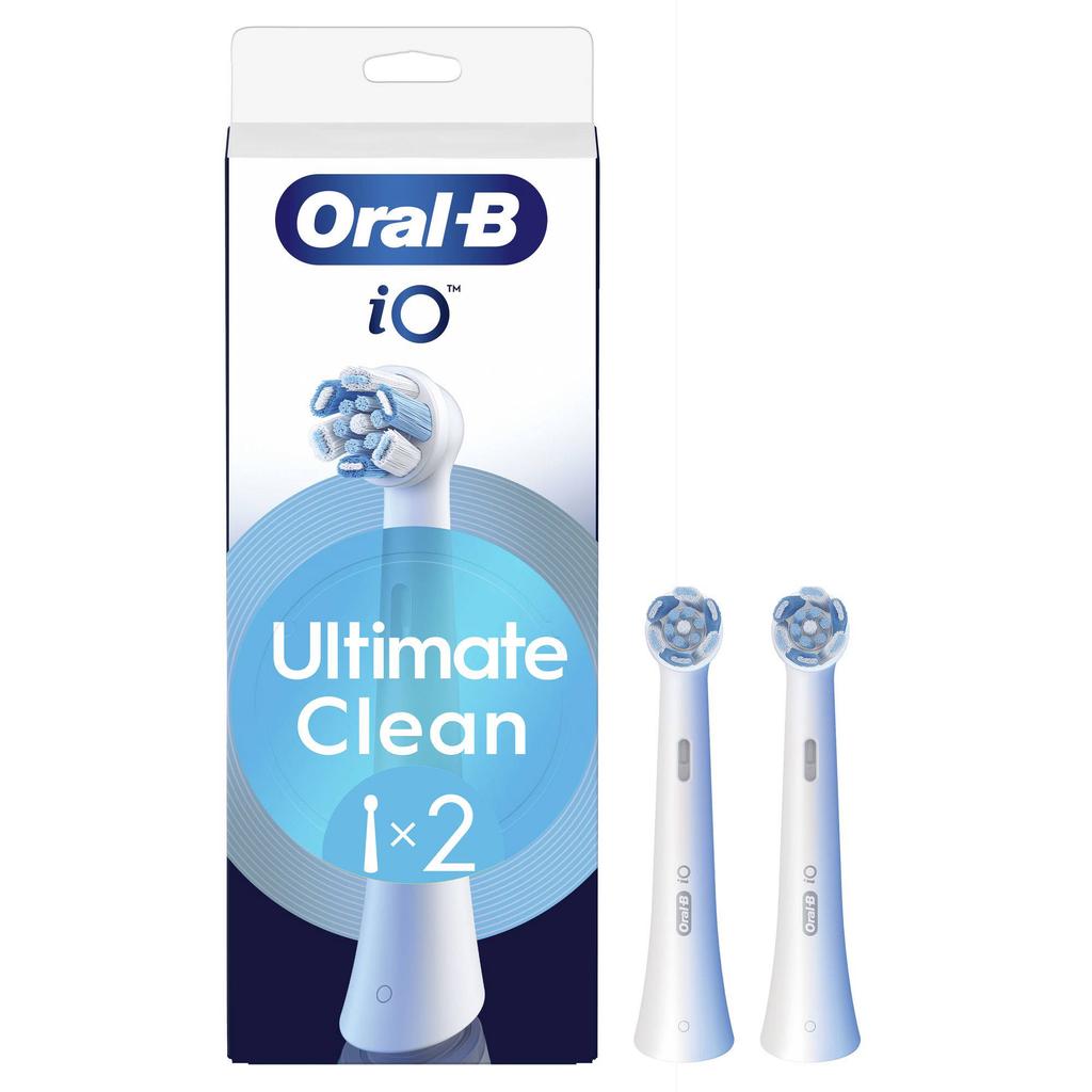 Oral-B iO Ultimate Clean opzetborstels - wit - 2 stuks