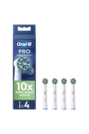  Cross Action opzetborstels - wit - 4 stuks