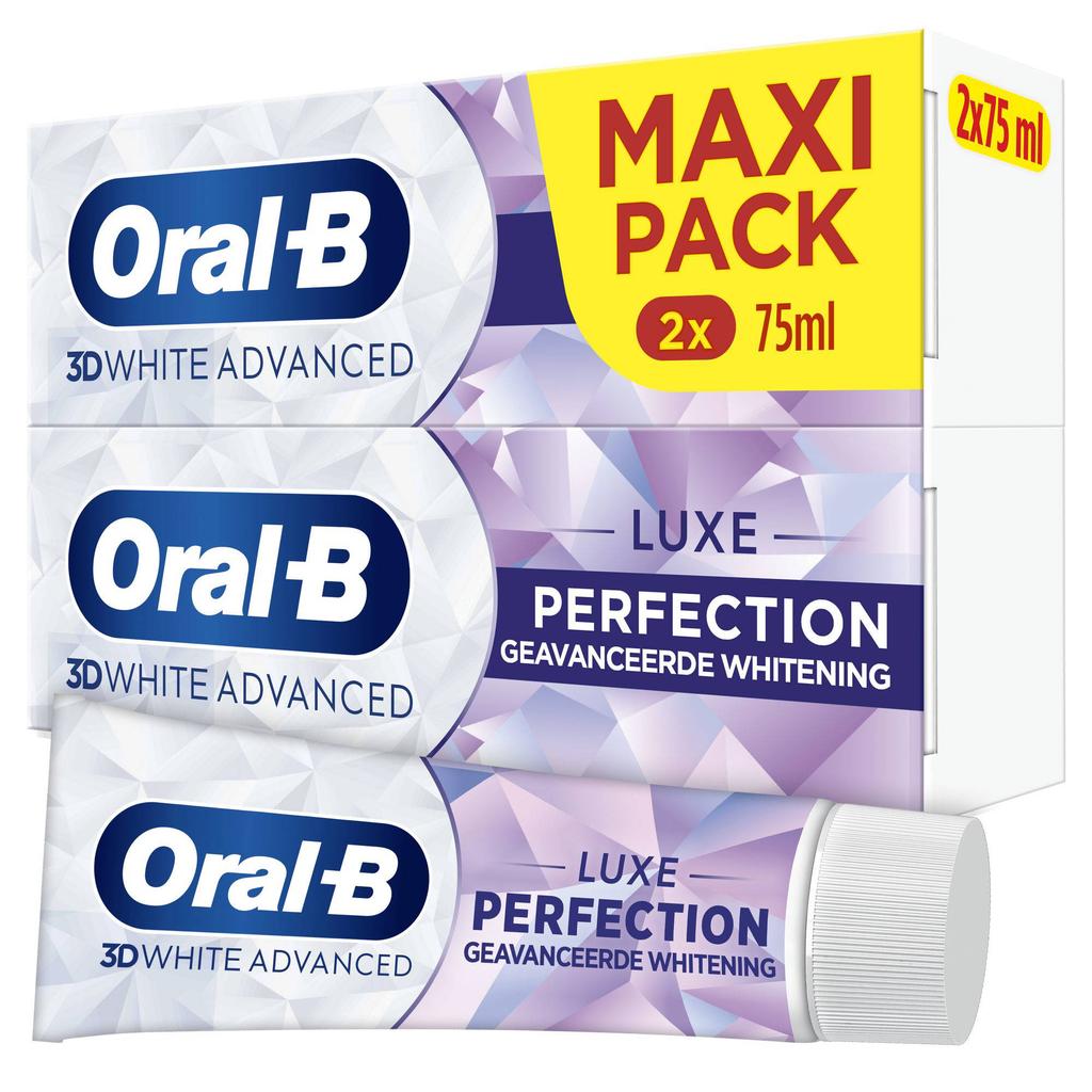 Oral-B 3D White Advanced Luxe Perfection tandpasta - 2 x 75 ml