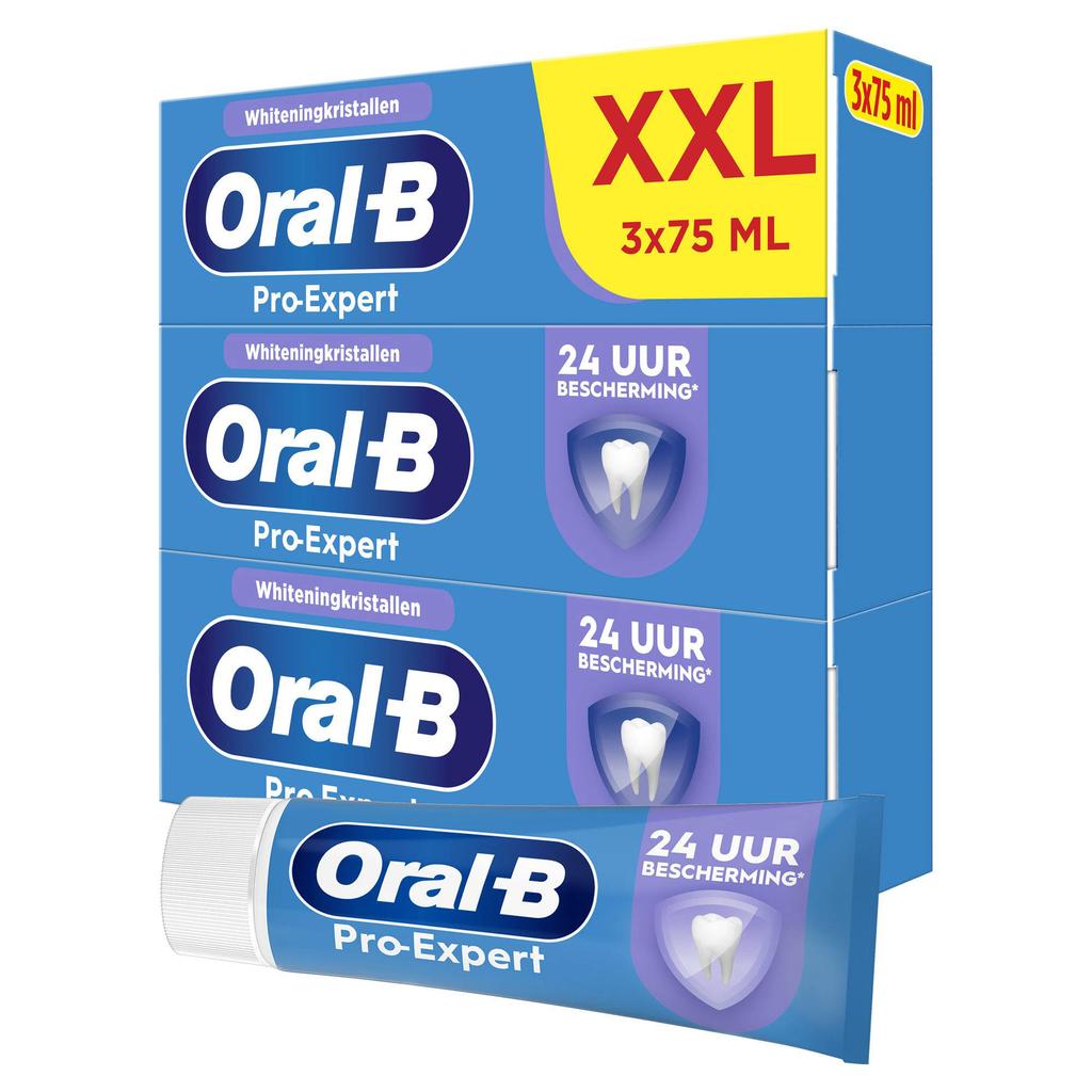 Oral-B Pro-Expert Zachte Whitening tandpasta - 3 x 75 ml